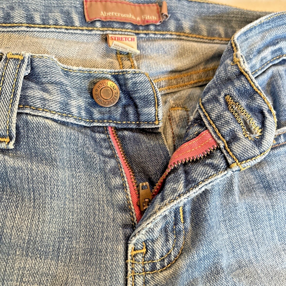 Vintage 5 Pocket Abercrombie Womens Bootcut Jeans Low Rise Size 0L Light Y2K 00s - Picture 6 of 12